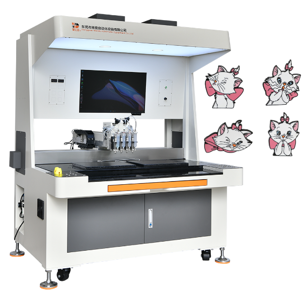 Animal enamel pin collection badge filling machine